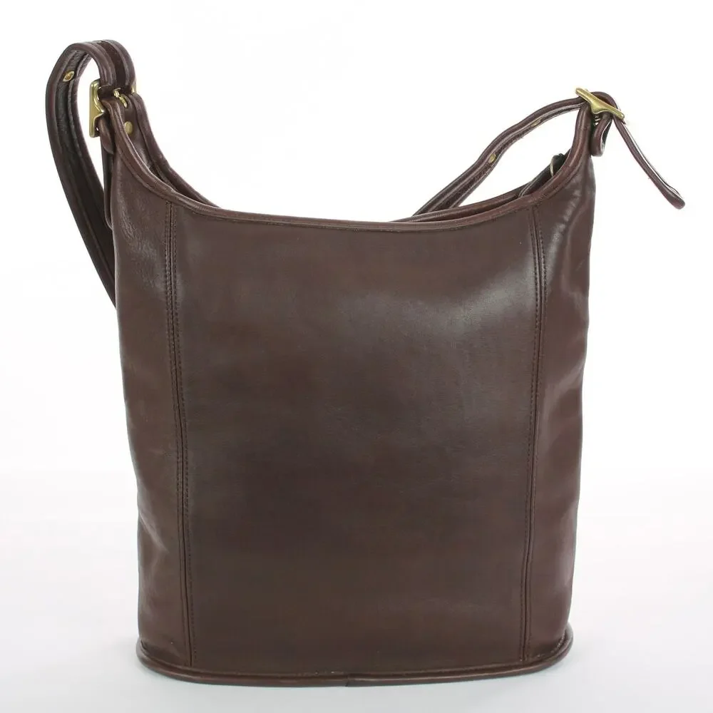 Coach Vintage Brown Leather Duffle Bag
